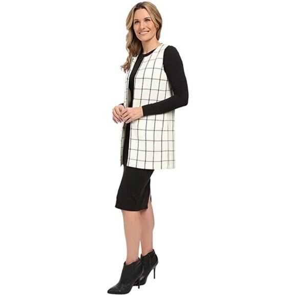 NEW Sanctuary Tweed Sleeveless White and Black Vest - Small - Picture 3 of 7